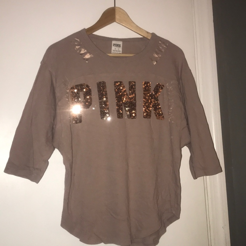 PINK quarter sleeve top